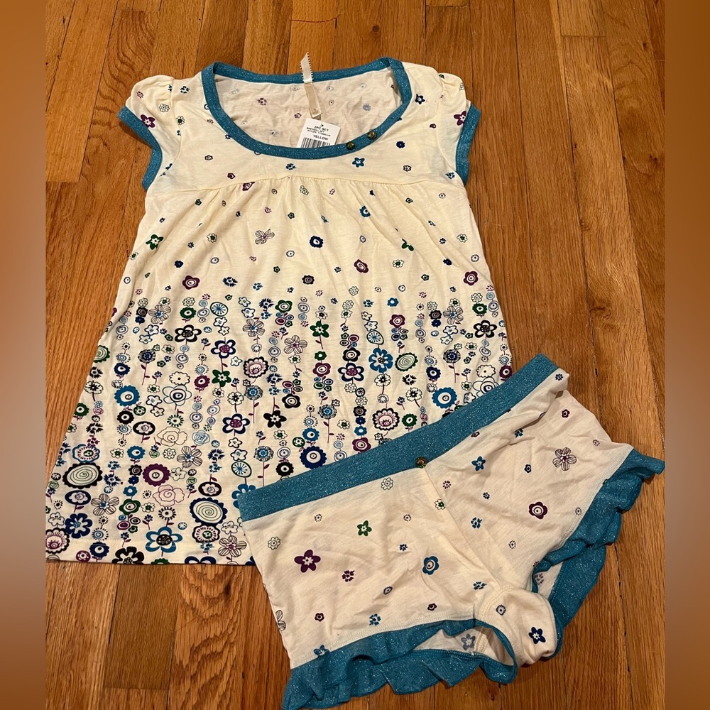 new with tags junior girl pajama set